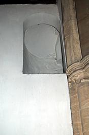 The exit onto the former rood loft on the south side of the chancel August 2011